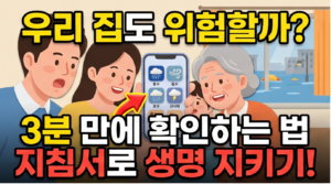 "우리 집도 위험할까?" – 스마트폰 하나로 3분 만에 확인하는 법 1 1 1