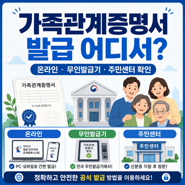 가족관계증명서 인터넷 발급 방법, 정부24가 아니라 여기서 받아야 한다 8 ChatGPT Image 2026년 7월 14일 오후 06 00 49 2
