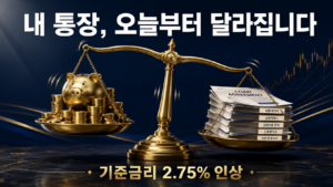 "내 통장 이자가 바뀝니다" – 오늘 3년 6개월 만에 금리 인상, 예금부터 대출까지 총정리 10 ChatGPT Image 2026년 7월 16일 오후 10 58 30 1