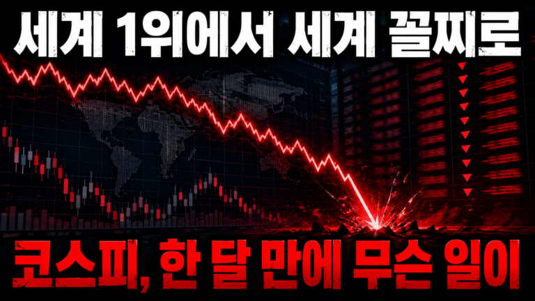 코스피 "세계 1위"에서 "세계 꼴찌"로 – 한 달 만에 무슨 일이 있었나 6 ChatGPT Image 2026년 7월 21일 오후 08 09 00