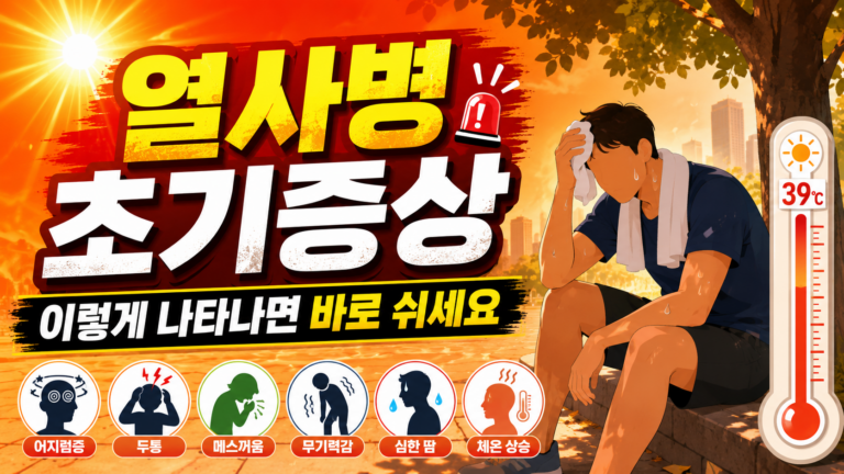 열사병 초기증상, 이렇게 나타나면 바로 쉬세요 7 ChatGPT Image 2026년 7월 24일 오후 12 45 10