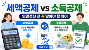 세액공제 소득공제 차이, 나에게 유리한 건 뭘까? 5 ChatGPT Image 2026년 7월 27일 오후 07 17 23